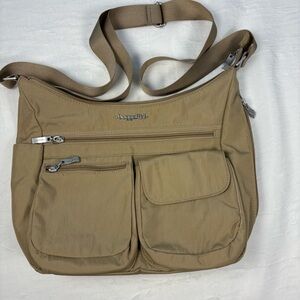 Baggallini Everywhere Bagg Tan Crossbody Bag
